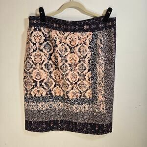 Antonio Melani Womens Multicolored Medalion Print Fully Lined Skirt. Size 14